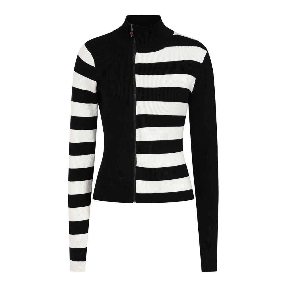 Banned - Midnight Ritual Cardigan - Black/White